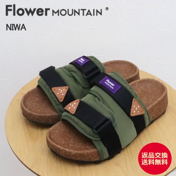 返品交換送料無料Flower MOUNTAIN フラワー マウンテン NIWA ニワ KHAKI/BLACK カーキ/ブラック アウドドア サンダル FlowerMOUNTAIN（フラワーマウンテン） フラワー マウンテン NIWA ニワ