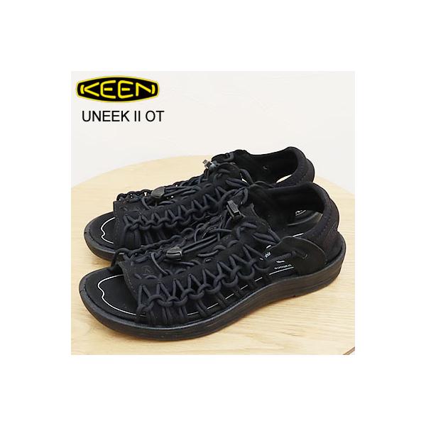 KEEN キーン ウィメンズ  UNEEK II OT ユニーク ツー オーティー BLACK/BLACK ブラック/ブラック サンダル アウトドア キャンプ レディース 爆買