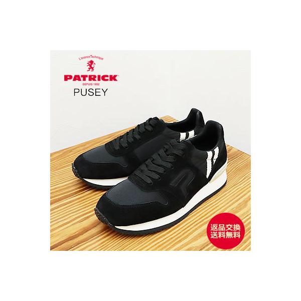 PATRICK パトリック PUSEY ピュゼー BLK ブラック 返品交換送料無料 PATRICK（パトリック） PUSEY ピュゼー BLK ブラック返品交換送料無料