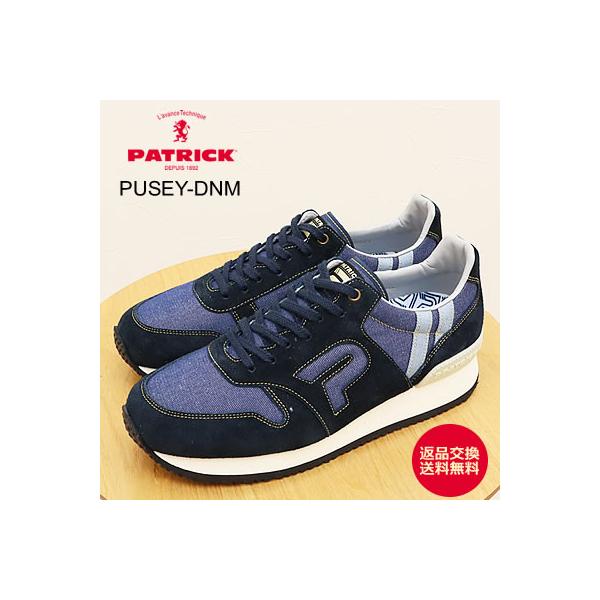 PATRICK パトリック PUSEY-DNM ピュゼー・デニム NVY ネイビー 返品交換送料無料 PATRICK（パトリック） PUSEY-DNM ピュゼー・デニム NVY ネイビー返品