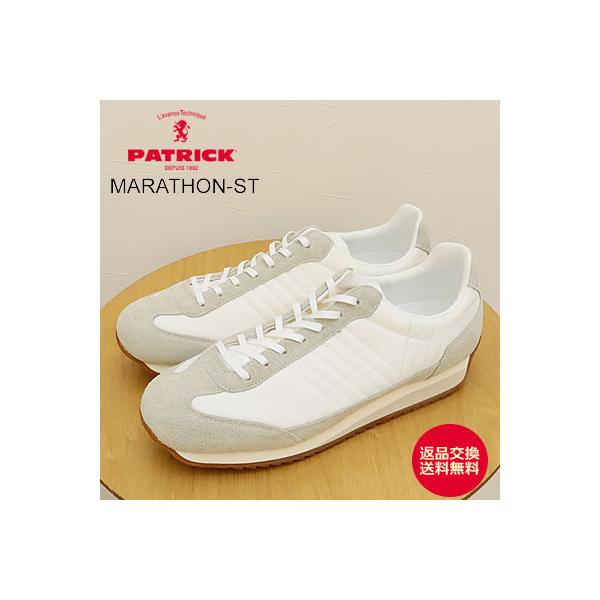 交換返品送料無料 パトリック スニーカー マラソン・ストライプ MARATHON-ST グレー GRY 506374 PATRICK（パトリック） MARATHON-ST マラソン・ストライプ WHT