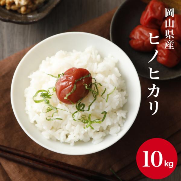 令和7年産 岡山県産 ヒノヒカリ 10kg 【5kg×2袋】 白米 食品 国産 送料無料 ※北海道・沖縄の方は別途送料加算