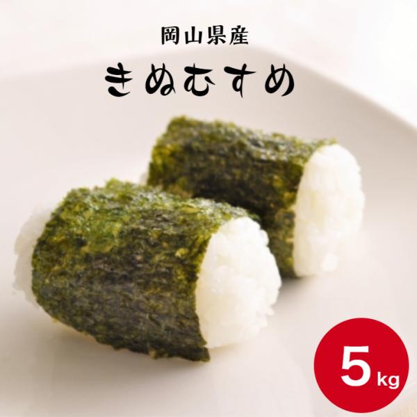 令和7年産 岡山県産 きぬむすめ 5kg 1袋 白米 食品 国産 送料無料 ※北海道・沖縄の方は別途送料加算