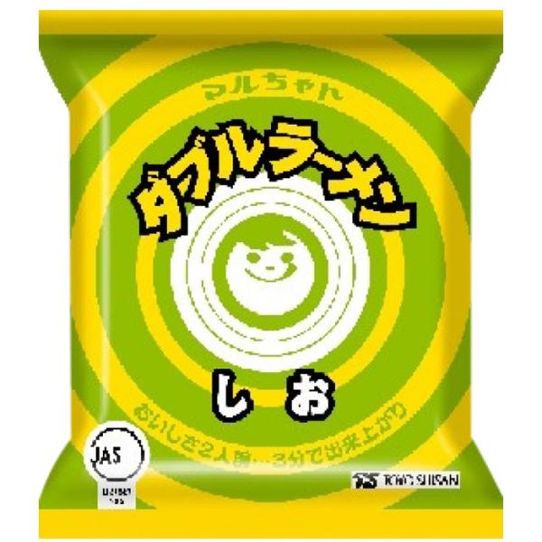 マルちゃん マルちゃん ダブルラーメン しお味 15袋セット / 送料込 北海道限定