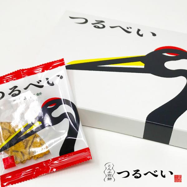 こんぶ煎餅 つるべい 12枚（2枚入×6袋）