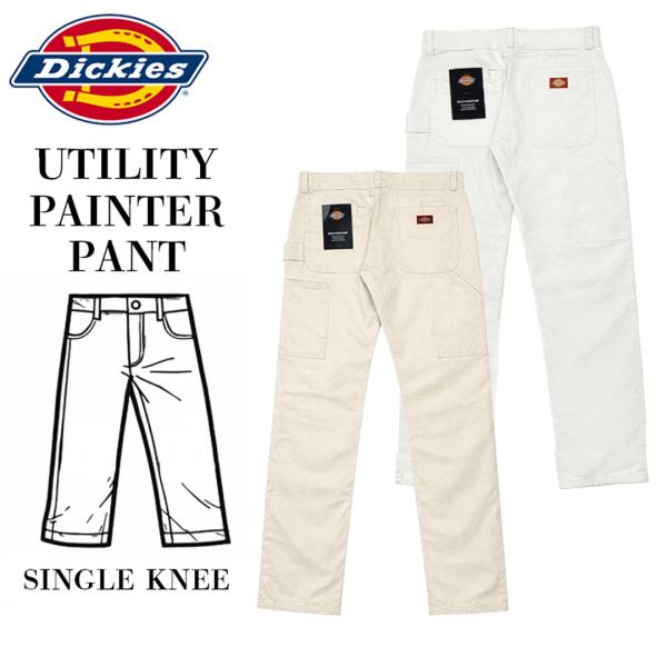 ブランド：Dickies(ディッキーズ)商品名：UTILITY PAINTER PANT RELAXED STRAIGHT FIT (#A861G)アイテム：ボトムス・パンツ素材：コットン100％カラー：1.Natural(ナチュラル/生成...
