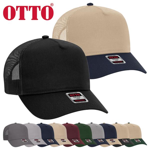 ブランド：OTTO(オットー)商品名：OTTO CAP 5 Panel Mid Profile Mesh Back Trucker Hat (#32-285)アイテム：キャップ素材：本体:ポリエステル65%/コットン35%・メッシュ部分:ポ...