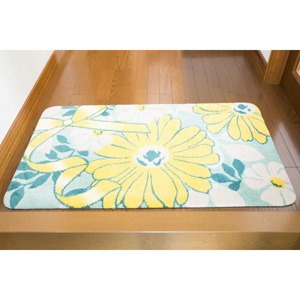 風水 Flower 玄関マット 西向き玄関マット 開運サイズ 60cm 90cm 0008 2 A C 通販 Yahoo ショッピング