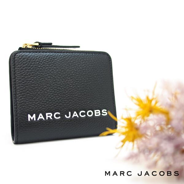 販売限定 財布 二つ折り財布 レディース ミニ財布 マークジェイコブス マークジェイコブス The Marc M L時ファスナー Jacobs Gnckd7941 Bold Black 特売イチオリーズ New 7cascades Com