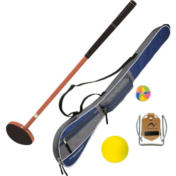 ■-仕-様-■    セット内容：    -クラブ：K210 LRモデル(両面打ち)(ブラウン・82cm)    -クラブケース：G816(ネイビー)    -ボール：G60 Nボール(イエロー)    -マーカー：GM-RA2 レインボー...