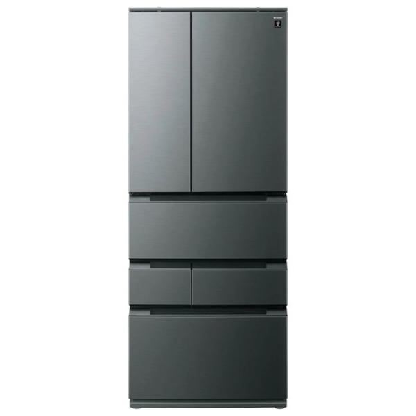 SHARP 冷蔵庫SJ-WA55E 551L SHARP（シャープ） 冷蔵庫(501〜599L) SJ-MF55R-H グレー系 冷蔵庫
