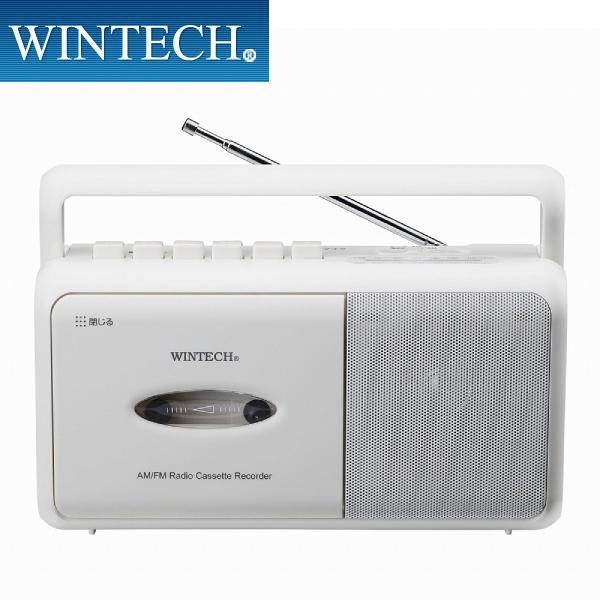 WINTECH（ウィンテック） モノラルラジカセ SCT-M110 ホワイト