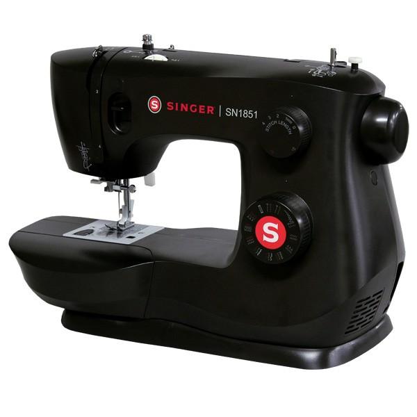 シンガー Singer 電動ミシン Sn1851 ブラック 本体 フットコントローラー付き 自動糸通し おしゃれでシンプルな黒 厚物縫いもおまかせ 代引不可 Livtecリブテック 通販 Yahoo ショッピング
