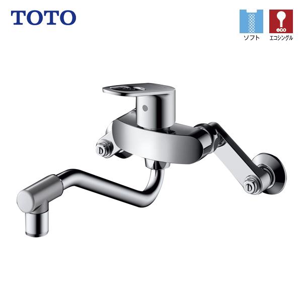 TOTO 壁付シングル混合水栓(エコシングル) TKY01306JA (水栓金具 TOTO 壁付シングル混合水栓(エコシングル) TKY01306JA (水栓金具