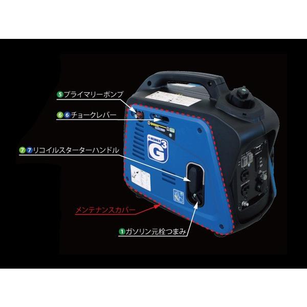 ニチネン インバーター式 発電機 KG-101 G-Cubic ジーキュービック