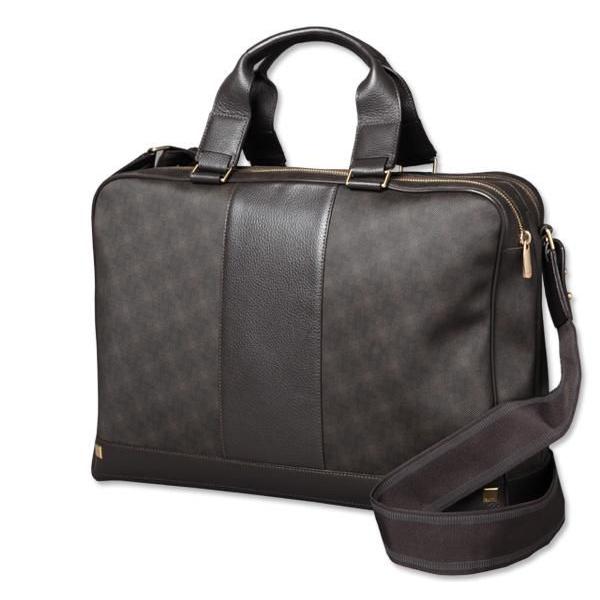 Dunhill L3lh41b L3f141b ダンヒル バッグ メンズ ビジネスバッグ ダブルブリーフバッグ ショルダーストラップ付 ダークブラウン Supersport Tn