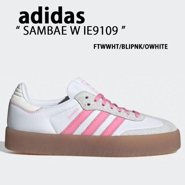 adidas アディダス スニーカー SAMBAE W IE9109 WHITE PINK サンベイ 