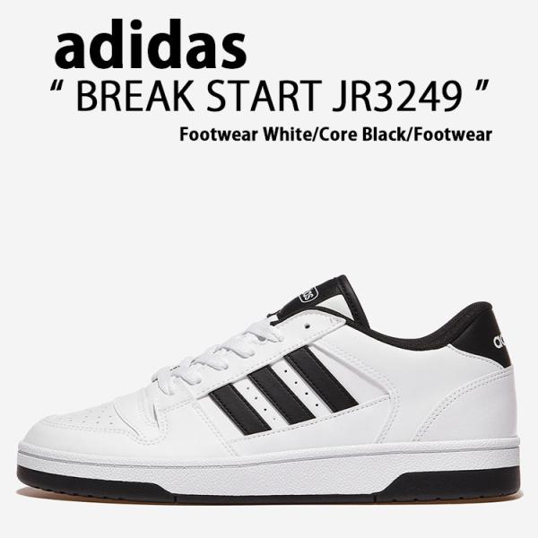adidas アディダス スニーカー BREAK START JR3249 ブレイク スタート Footwear White/Core Black/Footwear White シューズ 3ストライプ フットウェアホワイト コアブラック adidas（アディダス） スニーカー BREAK START JR3249 ブレイク