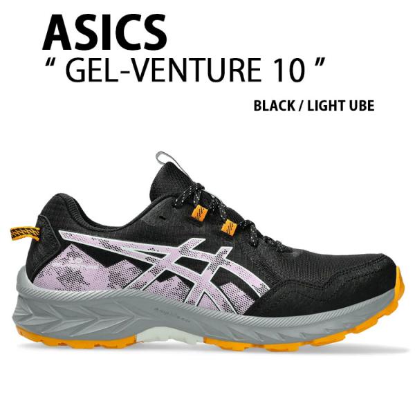 ASICS アシックス レディース スニーカー GEL-VENTURE 10 WIDE 1012B761-002 BLACK PINK シューズ ゲルベンチャー10 ワイド メッシュ ブラック ピンク