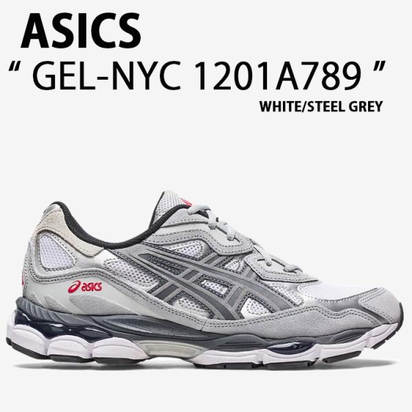 ASICS asics アシックス スニーカー GEL-NYC WHITE STEEL GREY ASICS asics アシックス スニーカー GEL-NYC WHITE STEEL GREY