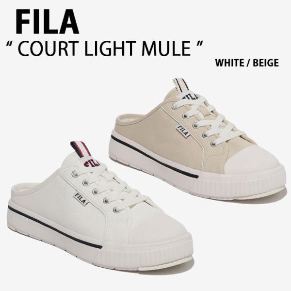 FILA（フィラ） スニーカー COURT LIGHT MULE 1TM01782F_100/920 WHITE