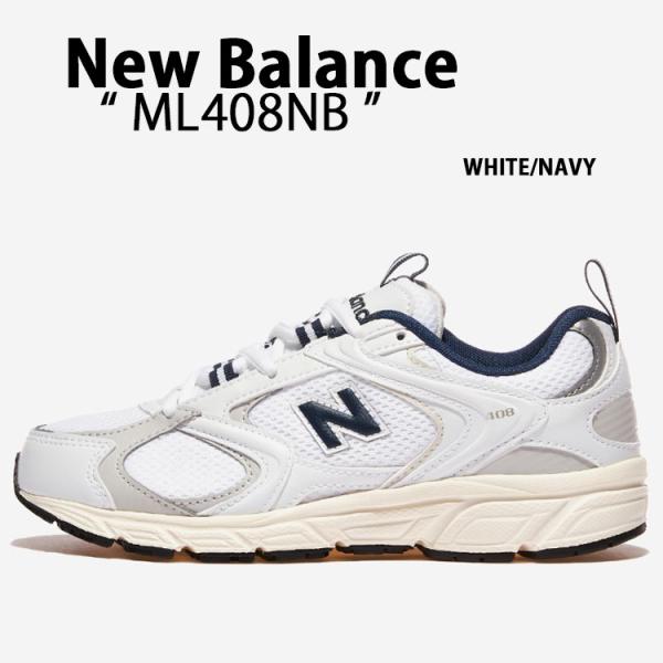 New Balance ニューバランス スニーカー ML408NB WHITE NAVY