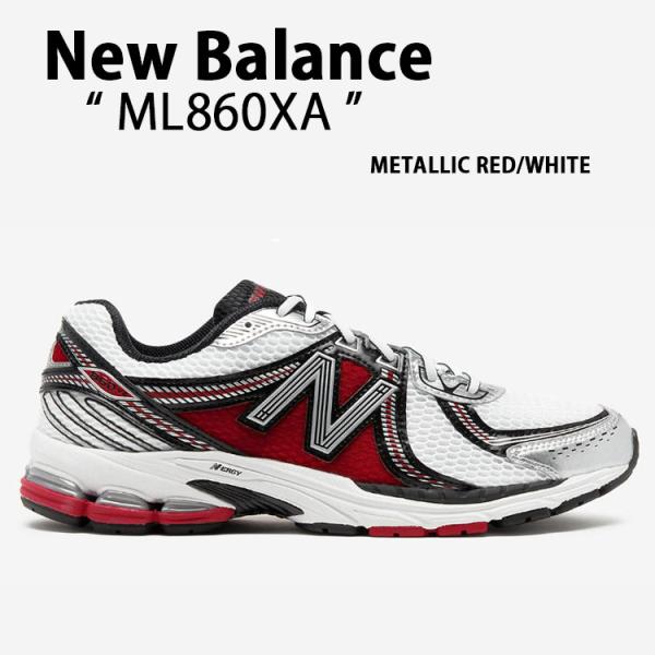 new balance ランニングシューズ ホワイト/レッド/ブラック New Balance ニューバランス スニーカー ML860XA METAL RED
