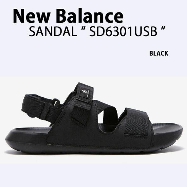 New Balance ニューバランス サンダル SD6301USB BLACK スポーツ