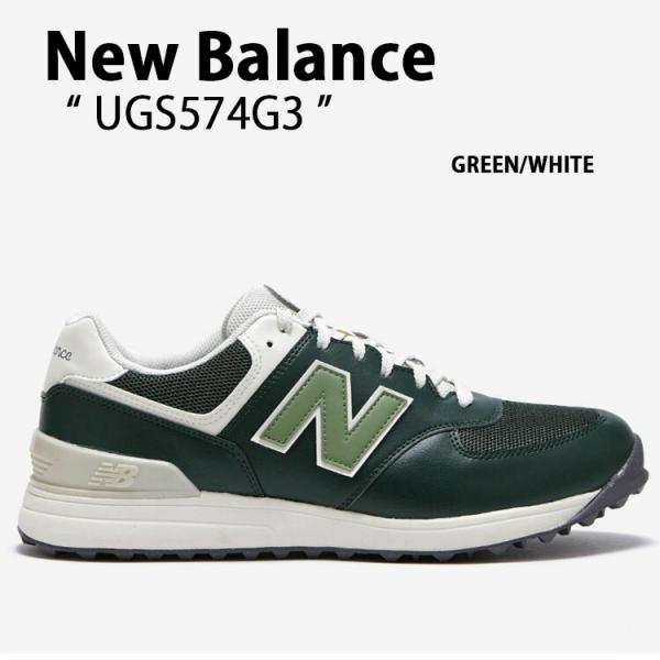 シューズ(男性用) New Balance UGS574 WHITE/GREEN(J3) New Balance ニューバランス スニーカー UGS574 UGS574G3 ゴルフ