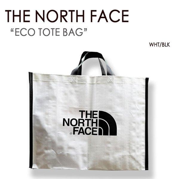 THE NORTH FACE ノースフェイス エコバッグ ECO TOTE BAG WHITE BLACK トートバッグ バッグ ロゴ  ショッパーバッグ メンズ レディース ウィメンズ 男性用 女性用