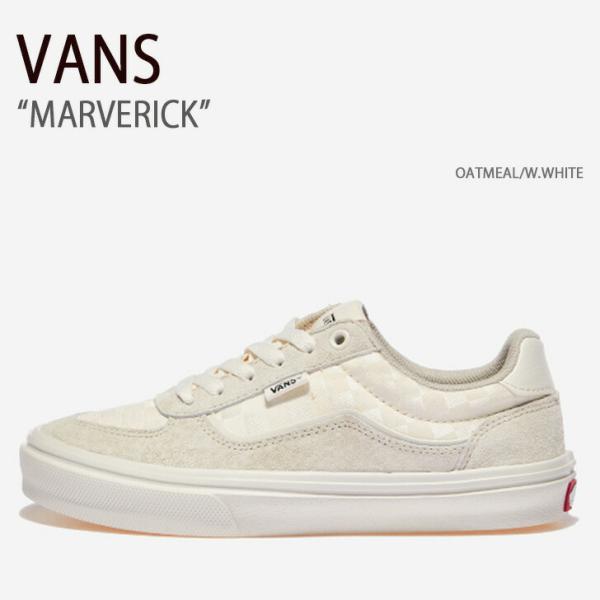お洒落！ＶＡＮＳレディーストレーナー M ホワイト 新品未使用品 VANS（ヴァンズ） バンズ スニーカー MARVERICK OATMEAL W.WHITE V3858