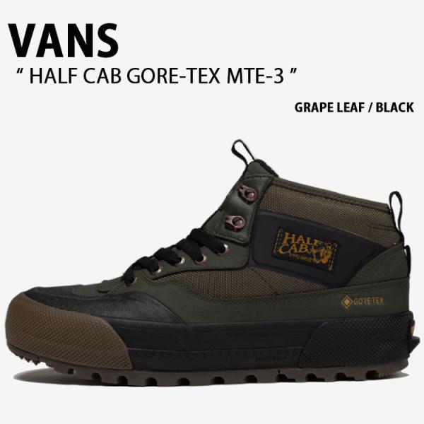 VANS バンズ スニーカー HALF CAB GORE-TEX MTE-3 GRAPE LEAF BLACK VN0009QWKEK ハーフキャブ ゴアテックスMTE-3 グレープリーフ ブラック メンズ レディース a-dot_vn-vn0009qwy49