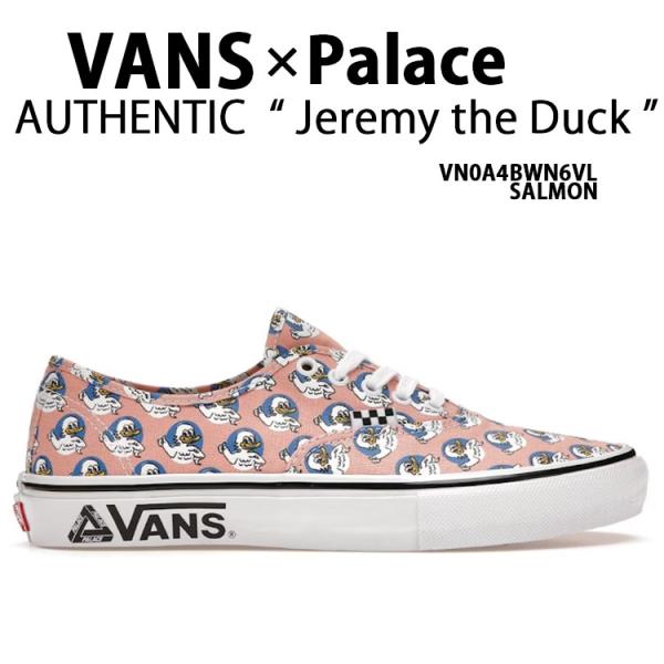 VANS バンズ スニーカー 限定 Palace Skate Authentic Jeremy the Duck Salmon VN0A4BWN6VL パレス オーセンティック ジェレミーダック VANS（ヴァンズ） バンズ スニーカー 限定 Palace Skate Authentic