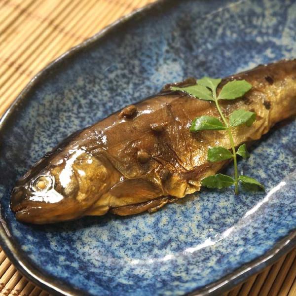 (産地直送) 本あまご山椒煮（1尾）滋賀県 琵琶湖産 真空パック お試し ご自宅用 本アマゴの甘露煮 おいしい