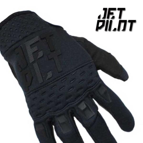 (JETPILOT/ジェットパイロット)  JA19300-BK RX RACE GLOVE Black/Black マリンスポーツ モトクロス BMX 野外競技用 スマホ操作可能グローブ 保温性