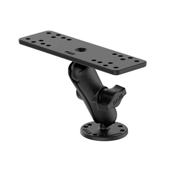 ユニバーサルトップには、魚群探知機、GPSソナーなど様々な機器が取り付け可能な多くの取付穴があり、非常に汎用性の高いRAMマウントセットになっています。※取り付けネジは付属していませんので別途ご用意ください。【仕様】◆ボールサイズ:1.5イ...