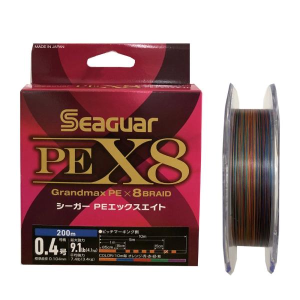 (Seaguar/V[K[) V[K[ PE X8 200m 0.4 (228795) PEC