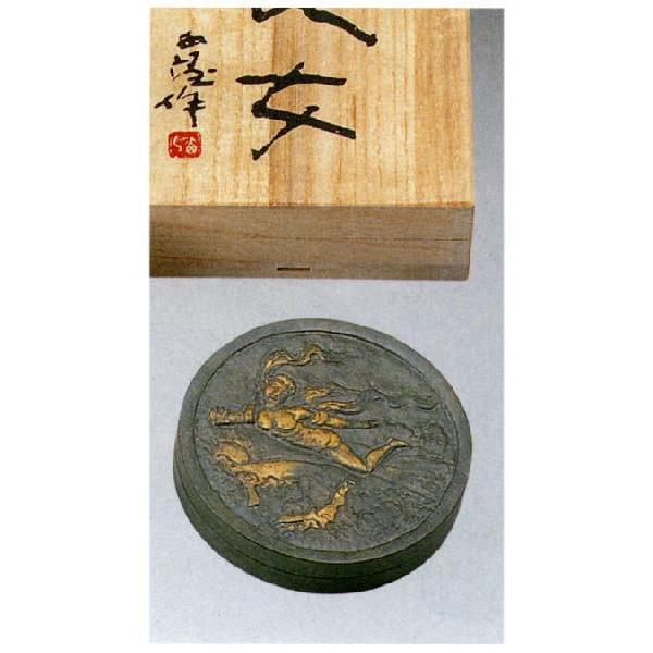 日本彫刻界の最高峰 25-12 文化勲章授章 北村西望 作品 朱肉入 天女 小 