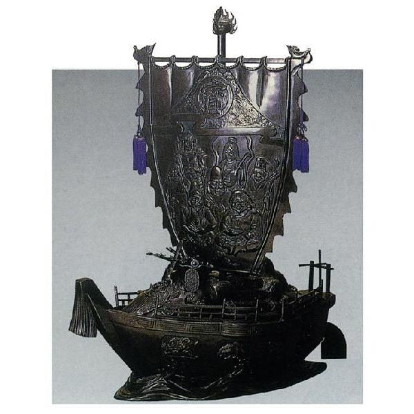 宝船　３０号　般若純一郎　床の間　開運　銅像　和雑貨 宝船 30号 般若純一郎 床の間 開運 銅像 和雑貨