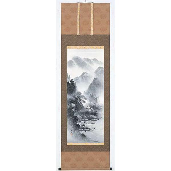 後藤桂月画「水墨山水」