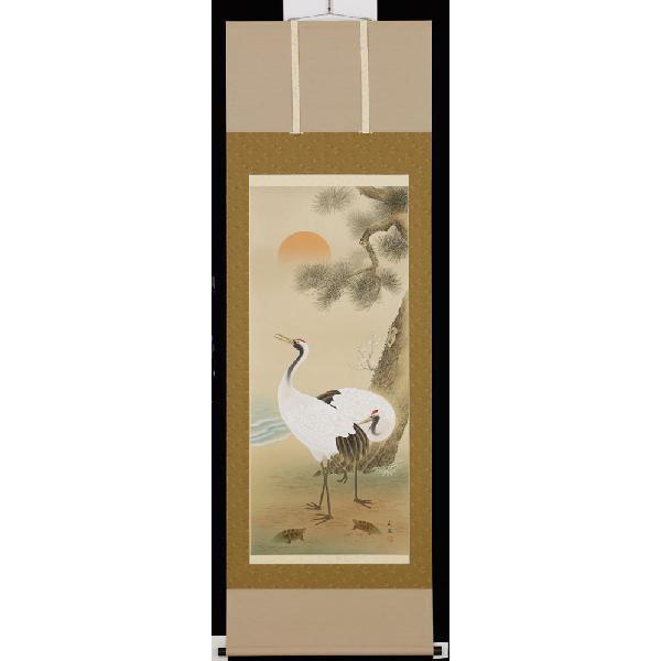 掛け軸　「鶴　舞」 Amazon｜偕拓堂アート 掛け軸 松竹梅鶴亀(桐箱入り) (縦190×横