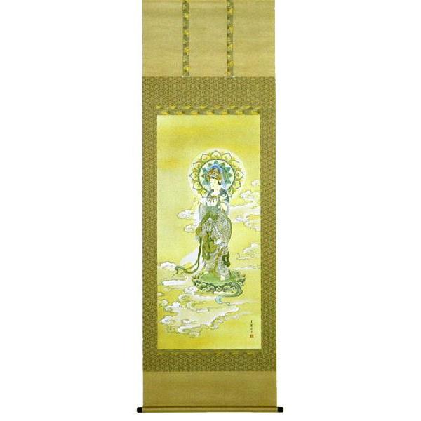 掛軸 雲上観音 永田芳樹 掛け軸 尺八立 : 古都-京都 掛け軸専門