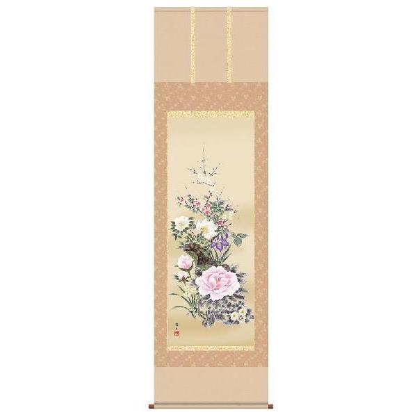 掛け軸 四季花 吉井蘭月 掛軸 : 古都-京都 掛け軸専門店文永堂 - 通販