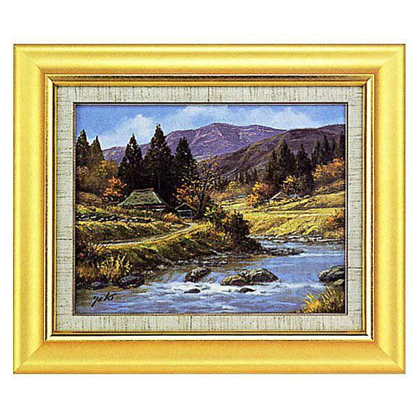 油絵 山村清流 関 健造 美術年鑑掲載作家 風景画 全国送料無料 油絵 山村清流 関 健造 美術年鑑掲載作家 風景画 全国送料無料