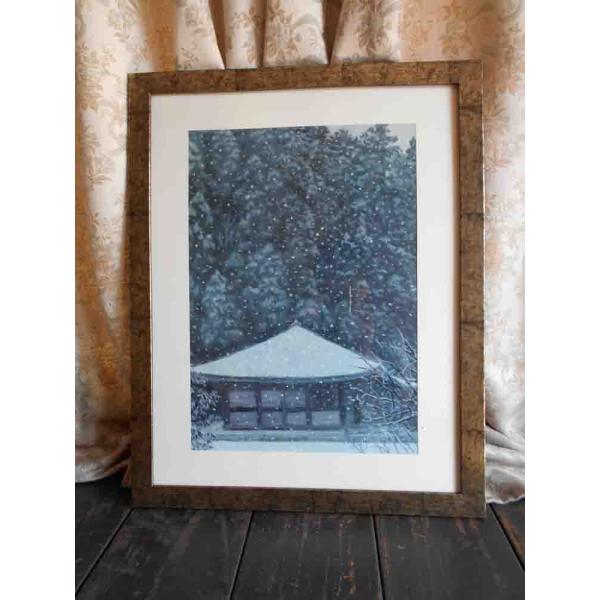 東山魁夷 室生暮雪 東山魁夷 室生暮雪 絵画 複製画 : 古都-京都 掛け軸専門店文永堂