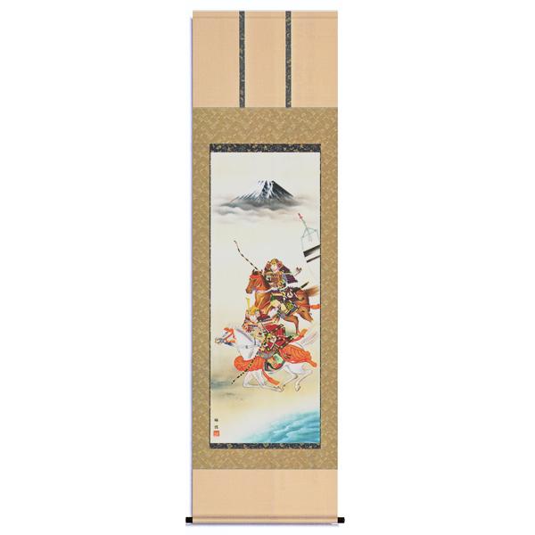 掛軸 武者 工藤翔悠 掛け軸 掛け軸 尺五 : 古都-京都 掛け軸専門店文永