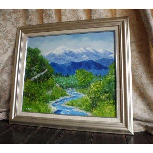 油絵 絵画 常念岳／佐野次郎 油彩画 全国送料無料 : 古都-京都 掛け軸