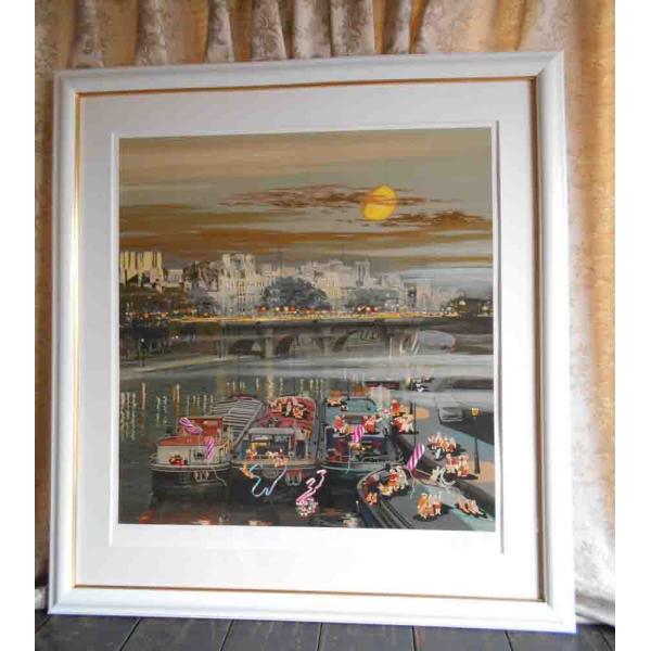 絵画 ヒロ、ヤマガタ ムーングロウII 版画 シルクスクリーン