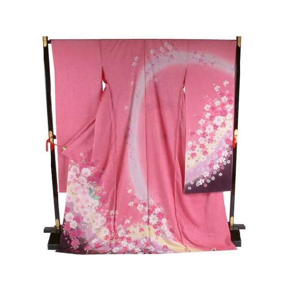 振袖 桜と蝶（ピンク） : いつも元気なきもの屋さんヤフー店 - 通販
