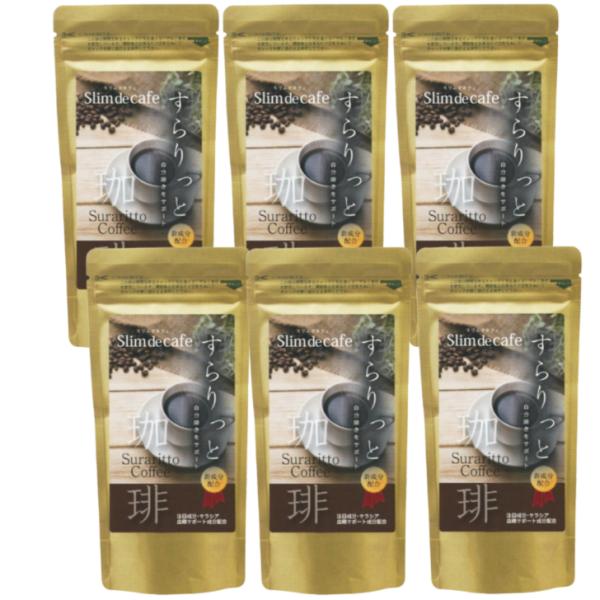 【6個セット】スリムドカフェ　すらりっと珈琲　100g　大阪倉庫